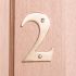 10cm Brass House Numbers - 2
