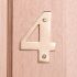 10cm Brass House Numbers - 4
