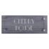 Ridged Slate House Sign with acrylic front panel 50 x 20cm - 2 lines of text