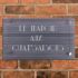 Ridged Slate House Sign with Acrylic front panel 50 x 30cm - 3 lines of text