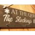 Personalised slate stocking hanger engraved with your family name and 