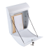 All Weather White Plastic Letterbox - personalised with your address