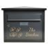 Anthracite Grey Personalised Letterbox - Belfast