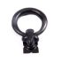 Black iron ring door knocker