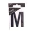 6.5cm Black self adhesive vinyl Letter M