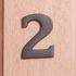6cm Black Iron Door Numbers-2