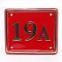 Rectangle Brass House Number - 17.5 x 15cm