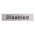 Disabled Symbol Metal Effect PVC Sign