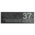 Contemporary Smooth Slate House Sign - 30 x 10cm