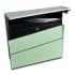 Steel Personalised Letterbox in Chartwell Green - The Statement