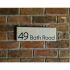 EcoStone House Sign with left hand wedge - 35 x 12.5cm 
