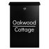 Compact Personalised Letterbox in Black - Pluto
