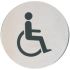Disabled Symbol Door Sign - Stainless Steel