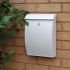 All Weather White Plastic Letterbox - non personalised version