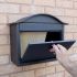 Letterboxes - Dublin Black Letterbox - without personalisation
