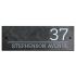 Contemporary Smooth Slate House Sign - 30 x 10cm