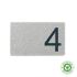 EcoStone Environmentally Friendly 1 digit House Number - right hand wedge - UWN1R