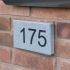 EcoStone Environmentally Friendly 3 digit House Number - right hand wedge - UWN3R