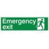 Emergency Exit - Running Man Right sign
