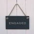 Double sided 'Engaged/Vacant' Slate Hanging Sign