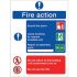 Fire Action Sign (PVC20)