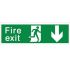 Fire Exit with arrow - Back Sign