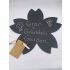 flower shaped slate house sign, complete with chalk 