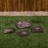 Personalised family garden ornament (1 large pebble + 3 small pebbles)