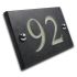 Glow in the Dark Smooth Slate House Number