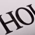 Granite House Sign 35.5 x 20cm 2 Line with sandblasted and painted background