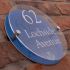 Modern Acrylic Round House Sign - Scottish Thistle Emblem 