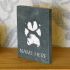 Personalised Original Paw Print, Free-Standing Engraved Slate Pet Memorial, Choice of Colours/Fonts, Encapsulate Your Dog's/Cat's Unique Paw Print