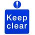 Keep Clear PVC Sign