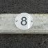 Parking space numbers in stainless steel - 11.5cm diameter