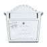 Steel Letterbox - London White - What3Words - Personalised