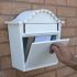 White Personalised Letterbox - London