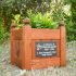 Memorial Planter Memorial (small) with personalised slate plaque