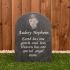 Gravestone - large slate memorial with personalised photograph