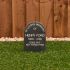 Gravestone - small size slate memorial with motif