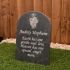 Gravestone - large slate memorial with personalised photograph