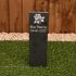 Memorial Stake - Large Slate with Motif