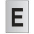 Metal Effect PVC Letter E