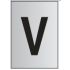 Metal Effect PVC Letter V