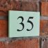 Personalised Chartwell Green Bundle - Statement Wall-mounted Letterbox & Granite House Number (2 Digit)