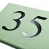 Granite House Number in various colours and fonts - 14 x 10cm