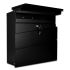 Steel Personalised Letterbox in Black - The Statement