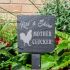 Slate plant marker - Rise & shine mother clucker!