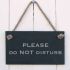 Slate Hanging Sign - 'Please do not disturb'