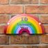 Glitter Rainbow House Sign