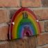 Glitter Rainbow House Sign